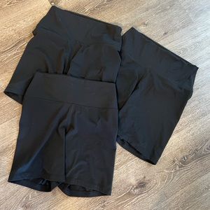 BUNDLE OF 3 CRZ Yoga 6” biker shorts
